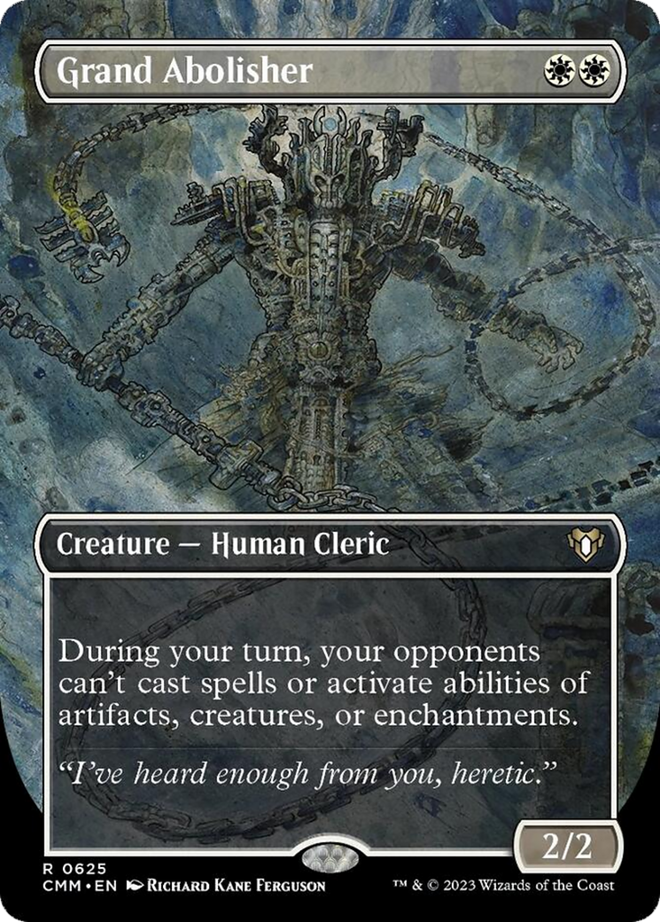 Grand Abolisher (Borderless Alternate Art) [Commander Masters] Foil