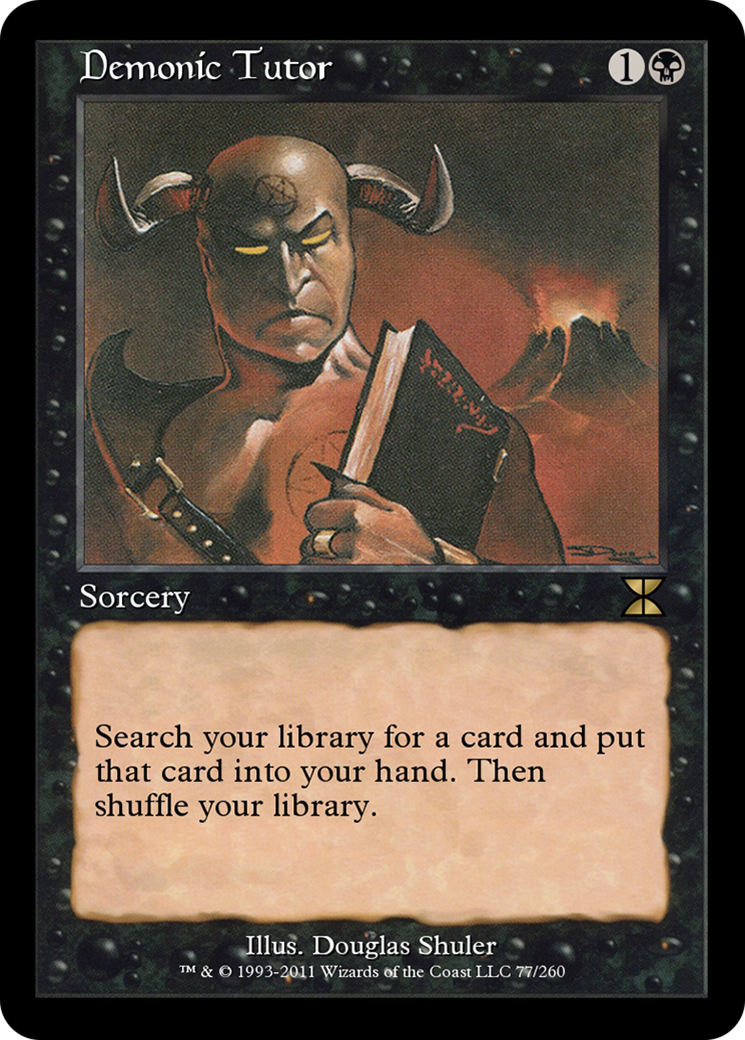 Demonic Tutor  [Masters Edition IV] Foil