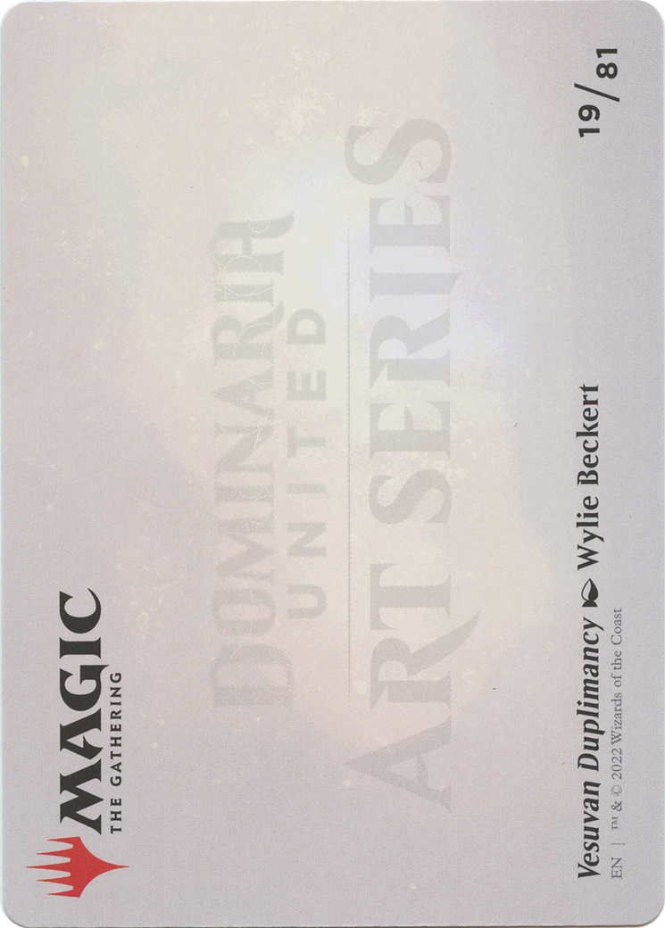 Vesuvan Duplimancy // Vesuvan Duplimancy  [Dominaria United Art Series] (Borderless)