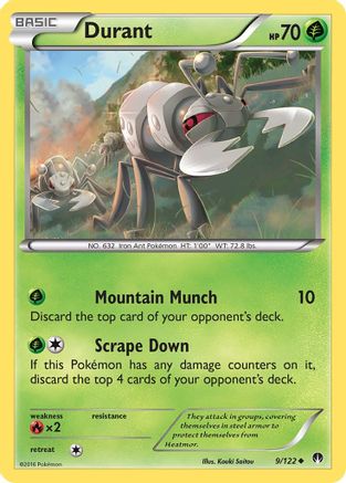 Durant (9/122) [XY: BREAKpoint] Reverse Holofoil