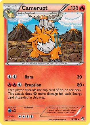 Camerupt (13/122) [XY: BREAKpoint] Reverse Holofoil