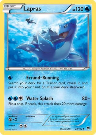 Lapras (28/122) [XY: BREAKpoint] Reverse Holofoil