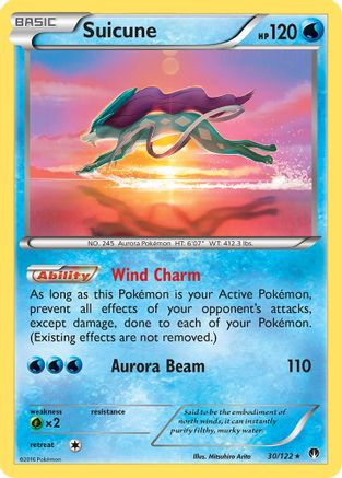 Suicune (30/122) [XY: BREAKpoint] Reverse Holofoil