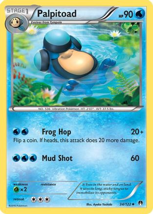 Palpitoad (34/122) [XY: BREAKpoint] Reverse Holofoil