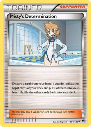 Misty's Determination (104/122) [XY: BREAKpoint] Reverse Holofoil