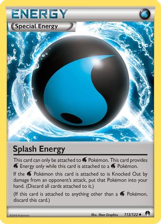 Splash Energy (113/122) [XY: BREAKpoint] Reverse Holofoil