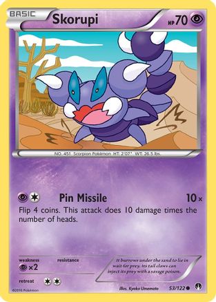 Skorupi (53/122) [XY: BREAKpoint] Reverse Holofoil