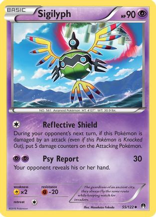 Sigilyph (55/122) [XY: BREAKpoint] Reverse Holofoil