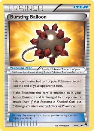 Bursting Balloon (97/122) [XY: BREAKpoint] Reverse Holofoil
