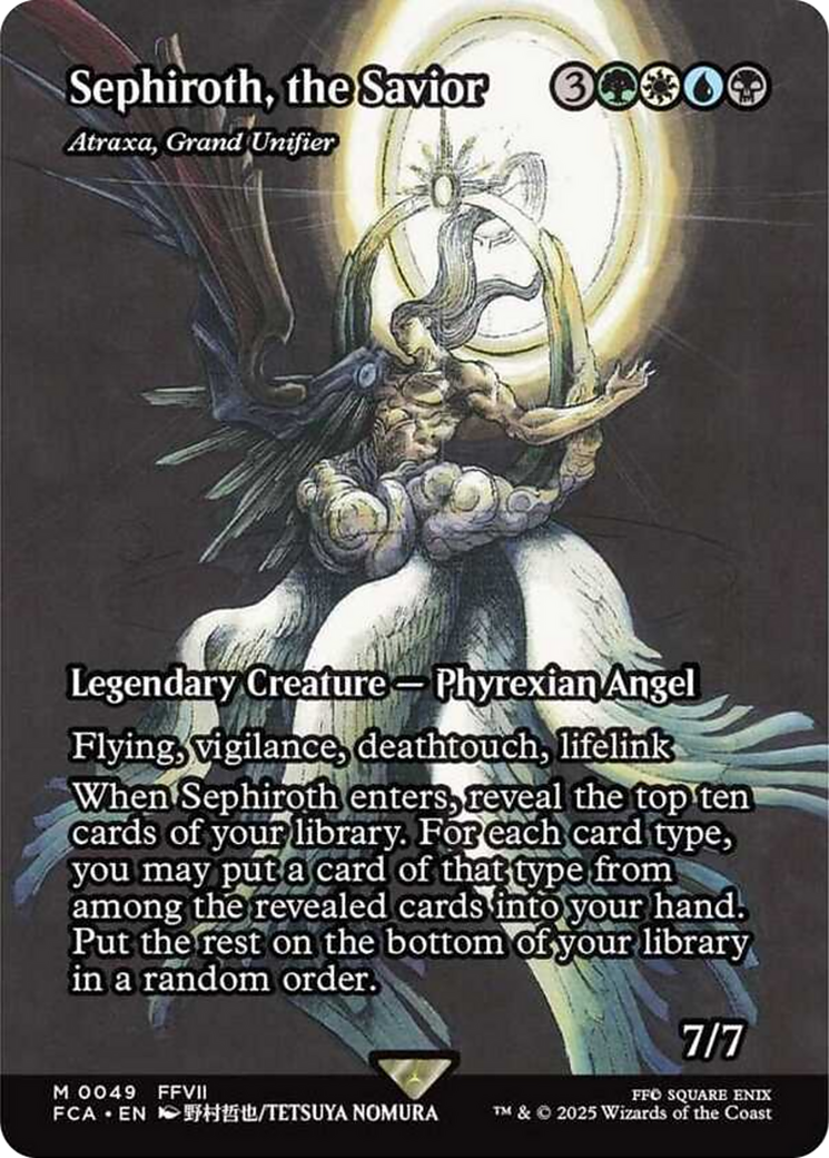 Sephiroth, the Savior - Atraxa, Grand Unifier (Showcase) [FINAL FANTASY : Through the Ages] Foil