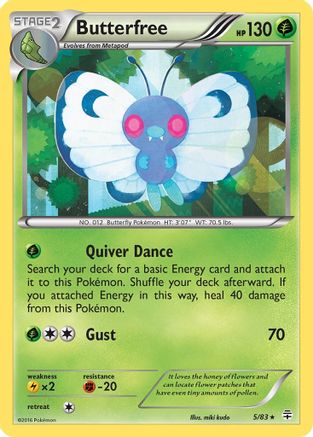 Butterfree (5/83) [XY: Generations] Reverse Holofoil