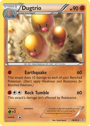 Dugtrio (39/83) [XY: Generations] Reverse Holofoil