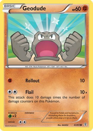 Geodude (43/83) [XY: Generations] Reverse Holofoil