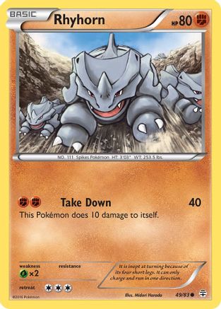 Rhyhorn (49/83) [XY: Generations] Reverse Holofoil