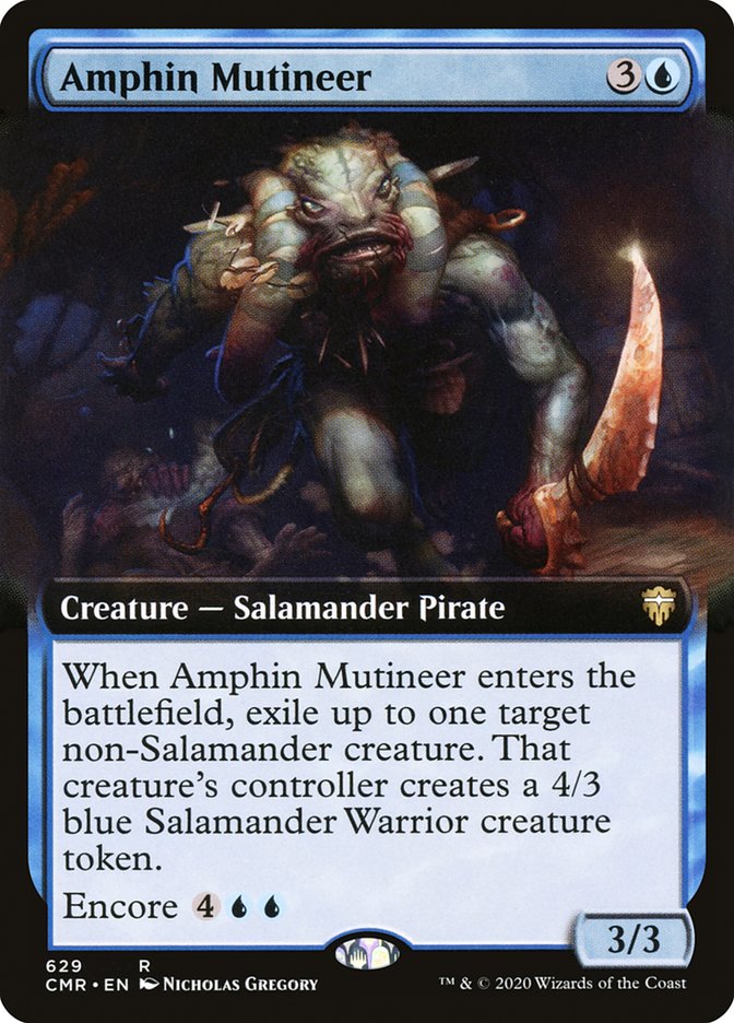 Amphin Mutineer (Extended Art) [Commander Legends] Foil