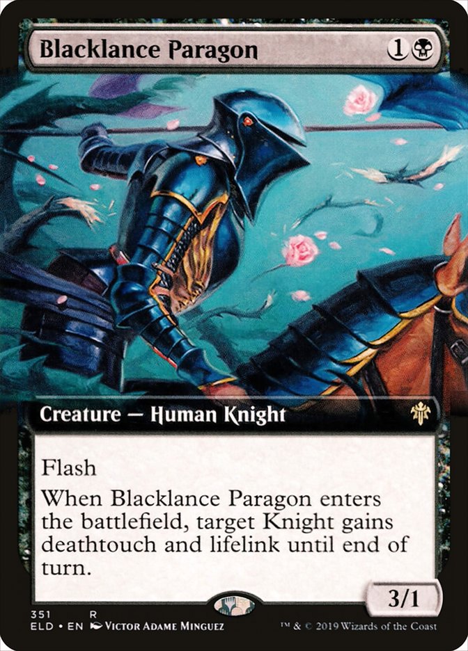 Blacklance Paragon (Extended Art) [Throne of Eldraine] Foil