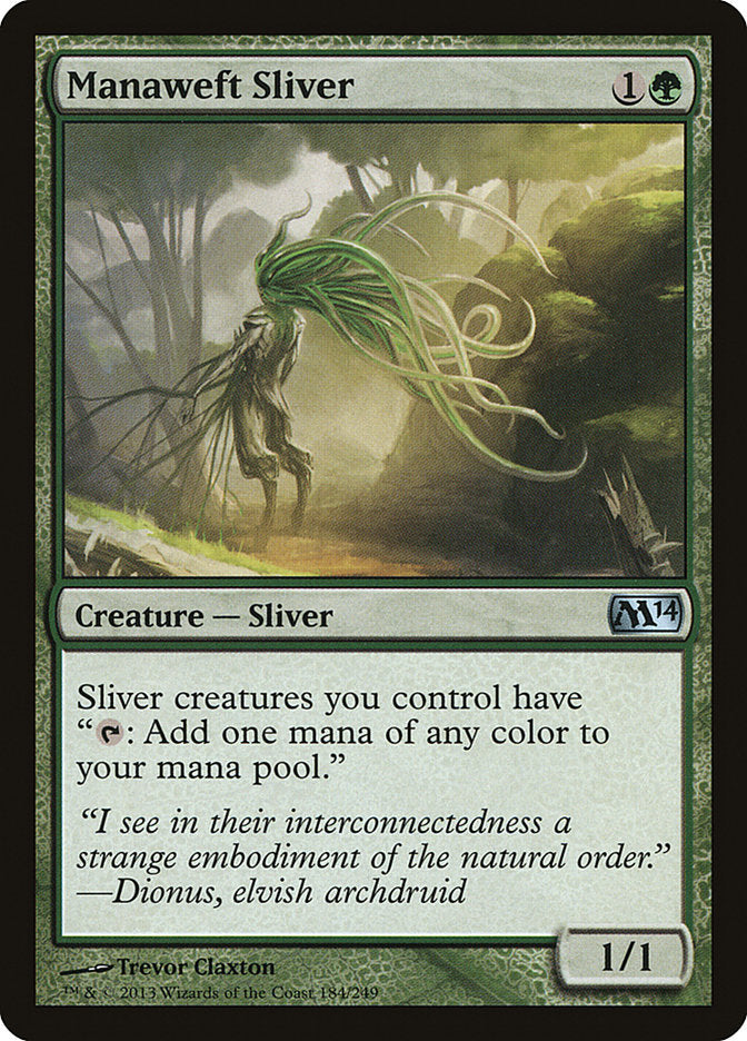 Manaweft Sliver [Magic 2014] Foil