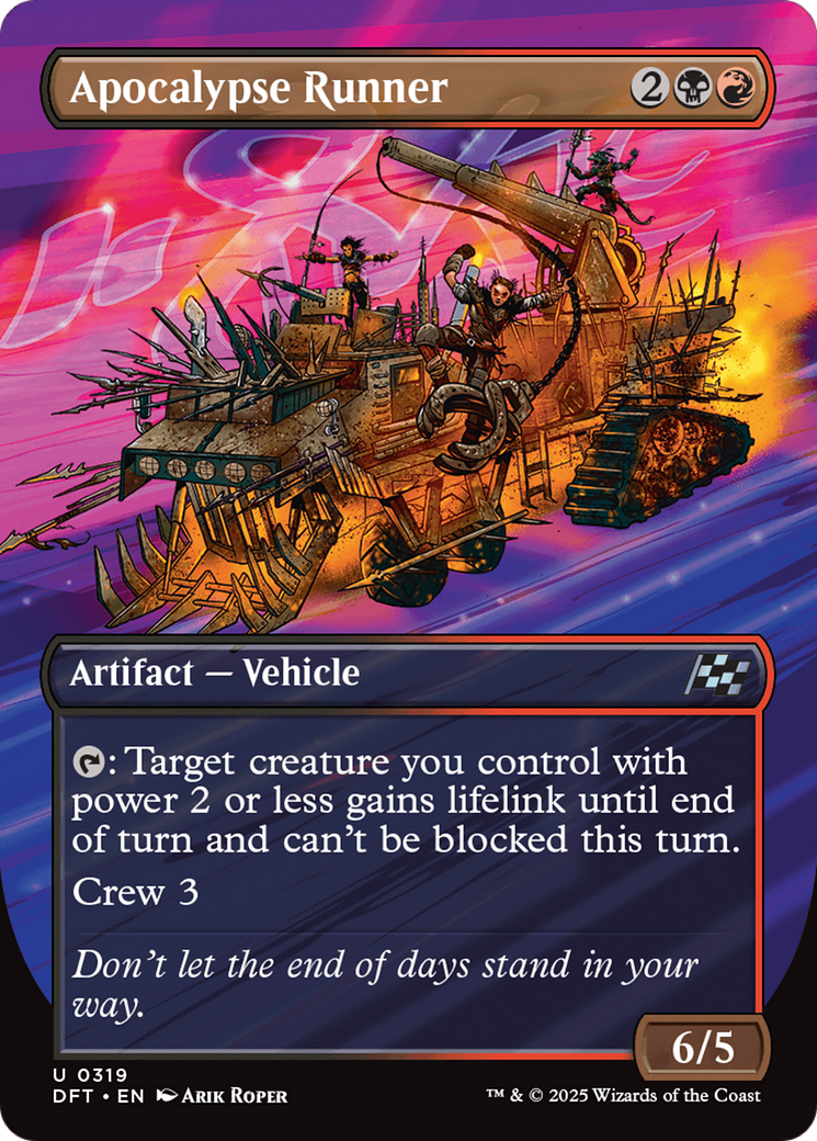 Apocalypse Runner (Borderless) [Aetherdrift] Foil