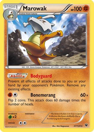 Marowak (37/124) [XY: Fates Collide] Reverse Holofoil