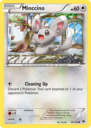 Minccino (86/124) [XY: Fates Collide] Reverse Holofoil