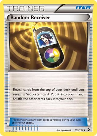 Random Receiver (109/124) [XY: Fates Collide] Reverse Holofoil