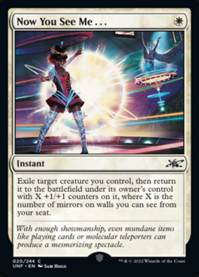Now You See Me . . . [Unfinity] Foil