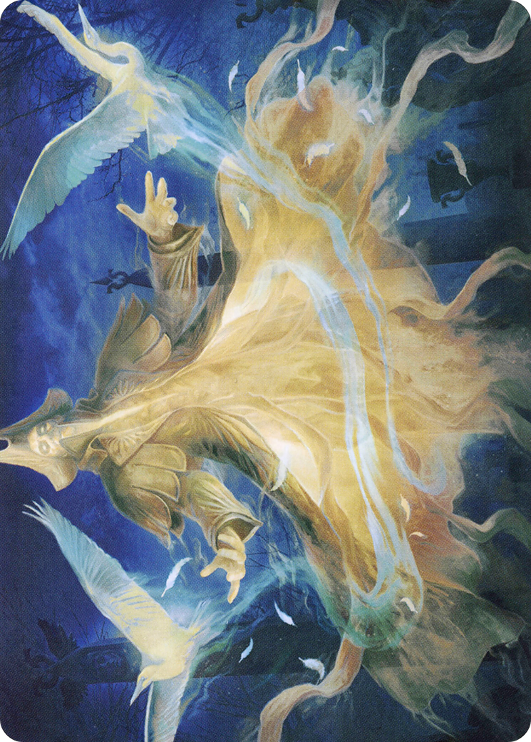 Heron-Blessed Geist // Heron-Blessed Geist  [Crimson Vow Art Series] (Borderless)