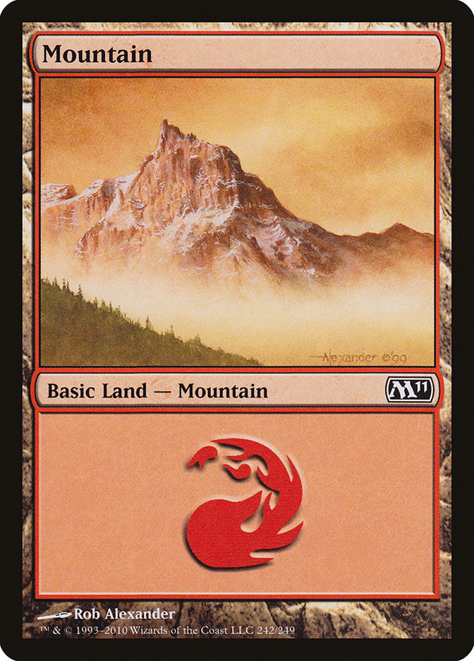 Mountain (242) [Magic 2011] Foil