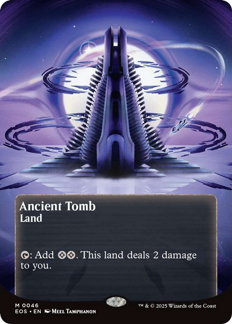 Ancient Tomb (0046) (Borderless) [Edge of Eternities: Stellar Sights] Foil