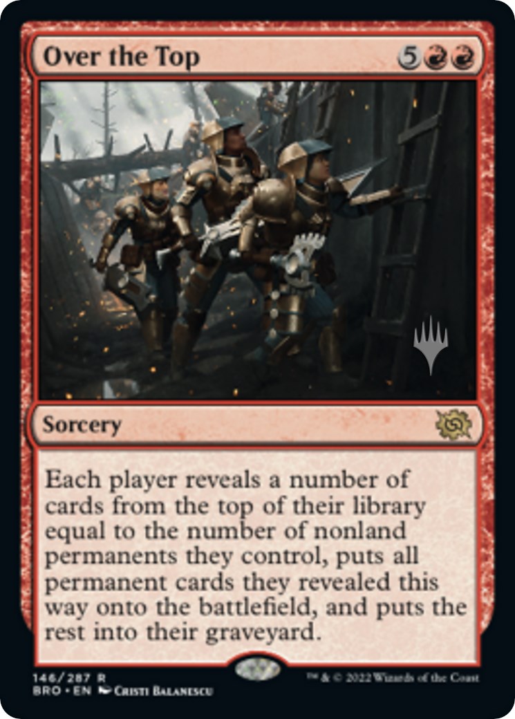 Over the Top (Promo Pack) [The Brothers' War Promos] Foil