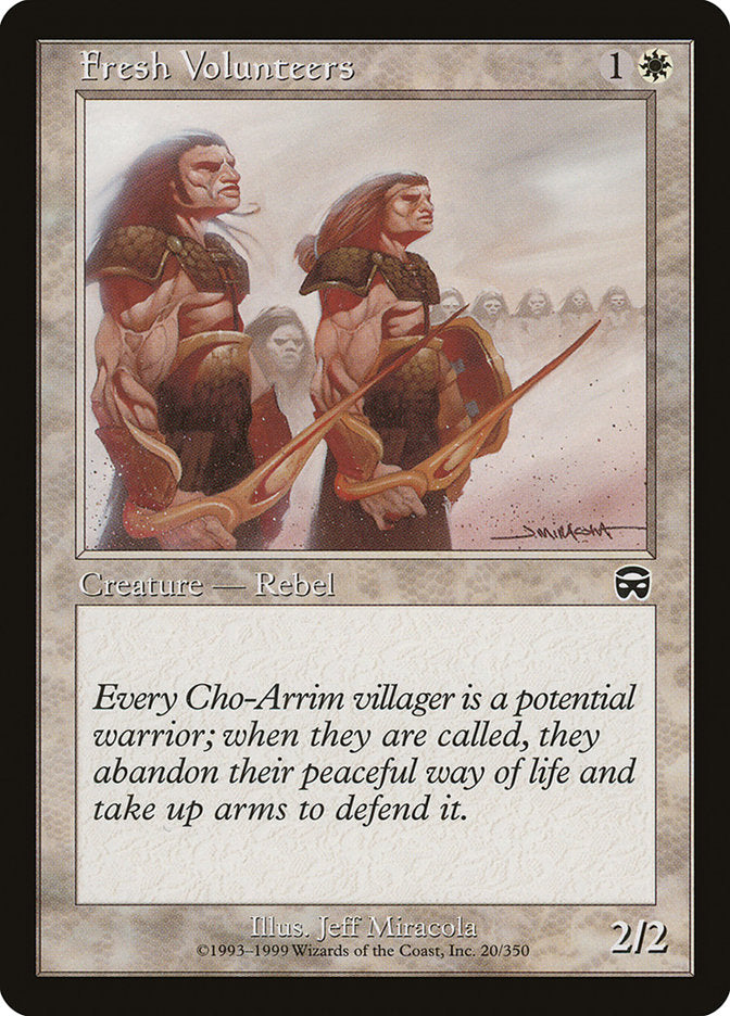 Fresh Volunteers [Mercadian Masques] Foil