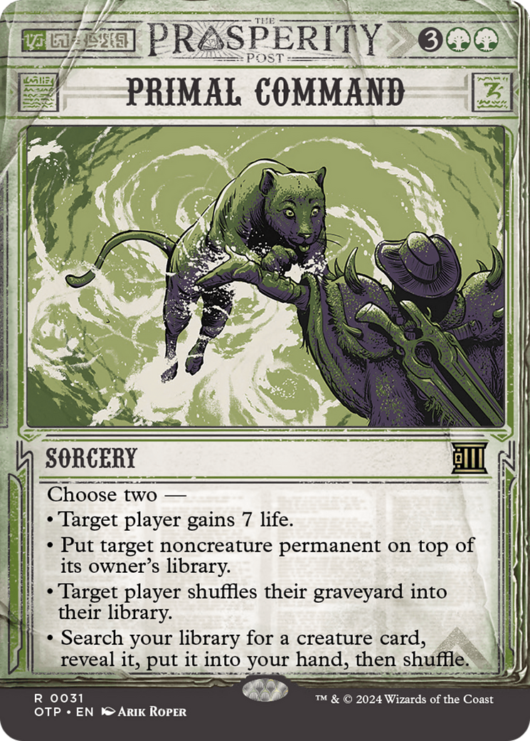 Primal Command [Outlaws of Thunder Junction: Breaking News] Foil
