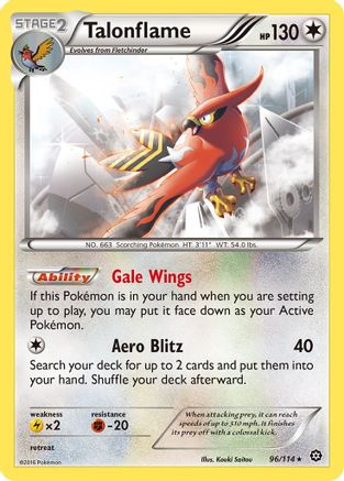 Talonflame (96/114) [XY: Steam Siege] Reverse Holofoil