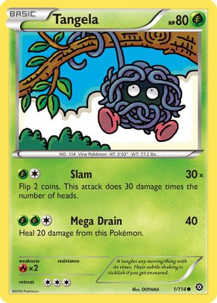 Tangela (1/114) [XY: Steam Siege] Reverse Holofoil