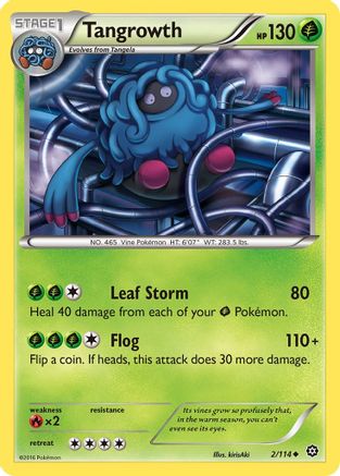 Tangrowth (2/114) [XY: Steam Siege] Reverse Holofoil