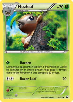 Nuzleaf (10/114) [XY: Steam Siege] Reverse Holofoil
