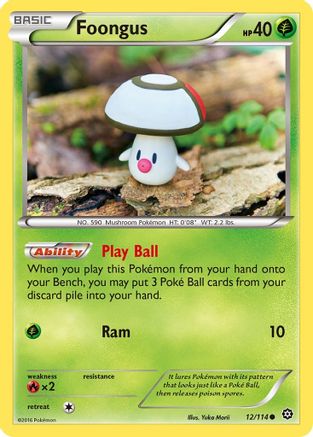 Foongus (12/114) [XY: Steam Siege] Reverse Holofoil