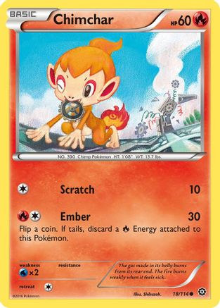Chimchar (18/114) [XY: Steam Siege] Reverse Holofoil