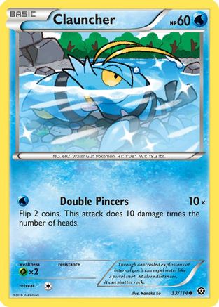 Clauncher (33/114) [XY: Steam Siege] Reverse Holofoil