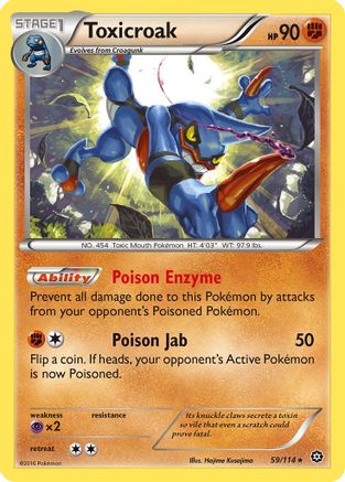 Toxicroak (59/114) [XY: Steam Siege] Reverse Holofoil