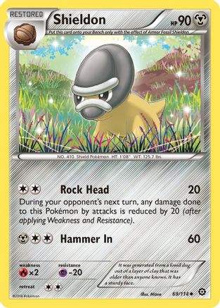 Shieldon (69/114) [XY: Steam Siege] Reverse Holofoil