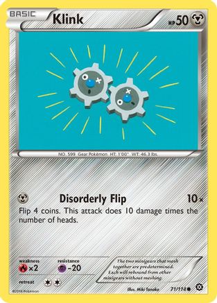 Klink (71/114) [XY: Steam Siege] Reverse Holofoil