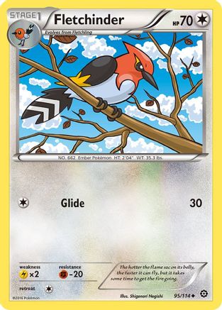 Fletchinder (95/114) [XY: Steam Siege] Reverse Holofoil