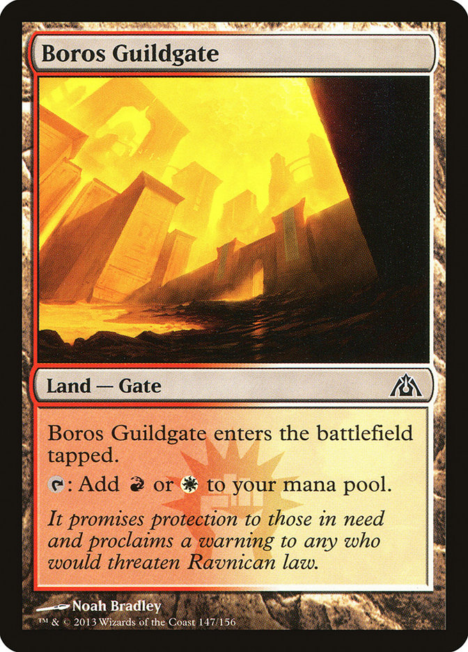 Boros Guildgate [Dragon's Maze] Foil