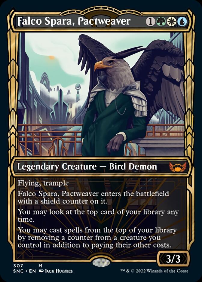 Falco Spara, Pactweaver (Showcase Golden Age) [Streets of New Capenna] Foil