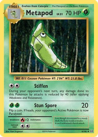 Metapod (4/108) [XY: Evolutions] Reverse Holofoil