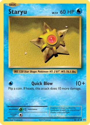 Staryu (30/108) [XY: Evolutions] Reverse Holofoil