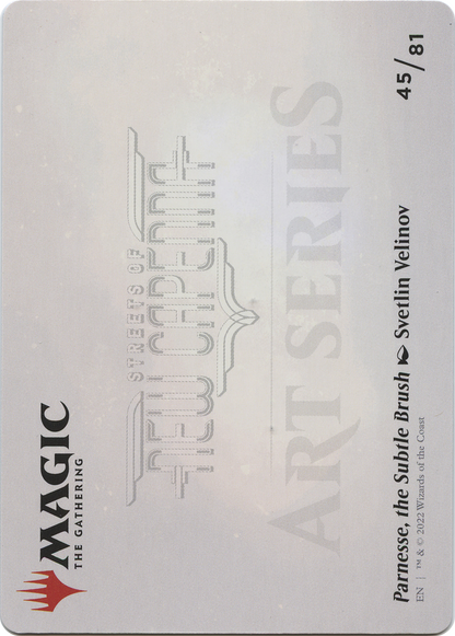Parnesse, the Subtle Brush // Parnesse, the Subtle Brush  [New Capenna Art Series] (Borderless) Foil