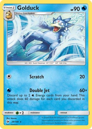Golduck (29/149) [Sun & Moon: Base Set] Reverse Holofoil