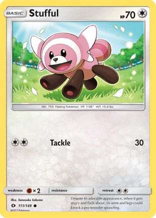 Stufful (111/149) [Sun & Moon: Base Set] Reverse Holofoil